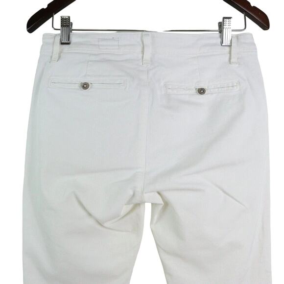 AG Adriano Goldschmied Size 26 Tristan Tailored Trouser Stretch White - Picture 8 of 12